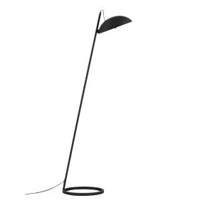 Nova Luce Flute - lampadaire - Ø 30 x 153 x 55 cm - 30W dimmable LED inclus - noir sablé