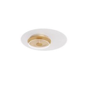 Nova Luce Copo - plafonnier - Ø 60 x 9,6 cm - 35W dimmable LED inclus - laiton doré