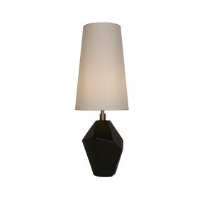 Searchlight Apex - lampe à poser - Ø 20 x 56 cm - noir et blanc