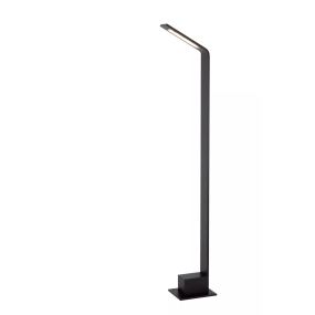 Lucide Lawford - lampe de jardin - 15 x 9,5 x 80 cm - 6W LED inclus - IP54 - noir