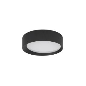 Nova Luce Oby - plafonnier - Ø 45 x 12 cm - 30W LED dimmable inclus - noir sable