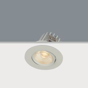 Artdelight Venice 2208 - spot encastré - Ø 80 mm, Ø 68 mm encastré - 8W LED dimmable inclus - IP44 - blanc