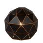 Lucide Otona - lampe de table - Ø 25 cm - noir