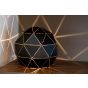Lucide Otona - lampe de table - Ø 25 cm - noir