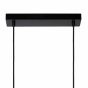 Lucide Baskett - suspension - 23 x 107 x 170 cm - noir et bois clair