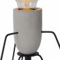 Lucide Semih - lampe de table - 26 cm - noir et gris