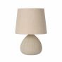 Lucide Ramzi - lampe de table - 26 cm - beige