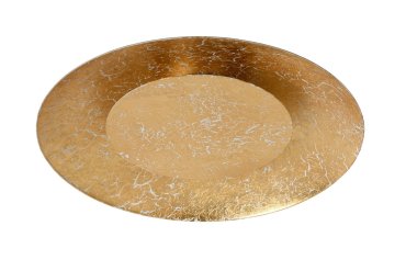 Lucide Foskal - plafonnier - Ø 34,5 x 7,3 cm - 12W LED inclus - laiton
