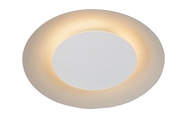 Lucide Foskal - plafonnier - Ø 21,5 x 5,2cm - 6W LED inclus - blanc