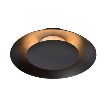Lucide Foskal - plafonnier - Ø 21,5 x 5,2cm - 6W LED inclus - noir