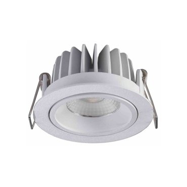 Artdelight Venice 1210 - spot encastré - Ø 90 mm, Ø 83 mm encastré - 10W LED dimmable inclus - IP44 - blanc
