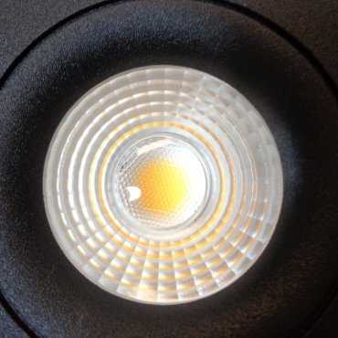 Artdelight Venice 2208 - spot encastré - Ø 80 mm, Ø 68 mm encastré - 8W LED dimmable inclus - IP44 - noir