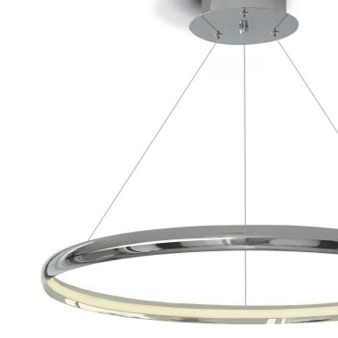 ONE Light LED Suspension Rings - lampe suspendue - Ø 60 x 150 cm - 19W LED inclus - chrome