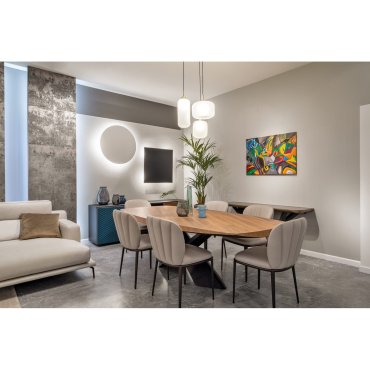 Maxlight Smooth - lampe suspendue - Ø 33 x 155 cm - or brossé