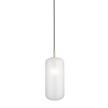 Maxlight Smooth - lampe suspendue - Ø 16 x 165 cm - or brossé