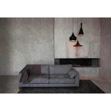 ONE Light Retro Pendants - lampe suspendue - Ø 36 x 178 cm - noir et laiton
