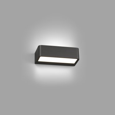 Faro Takua - applique murale - 20 x 10,3 x 5,5 cm - 10W LED inclus - IP65 - gris foncé