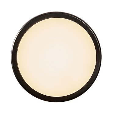 Nordlux Cuba Outdoor Energy Round - plafonnier et applique murale - Ø 17,5 x 4,3 cm - 6,5W LED inclus - IP54 - noir