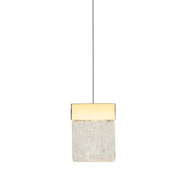 Maxlight Vetro - lampe suspendue - 13 x 13 x 180 cm - 4,5W LED dimmable inclus - or