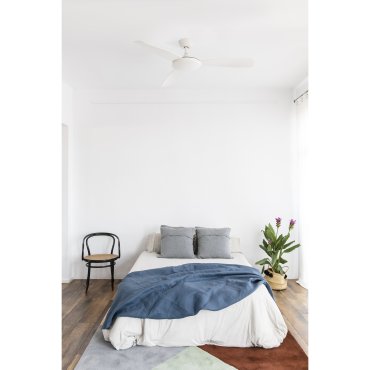 Faro Islot - ventilateur de plafond avec télécommande et minuterie - ventilateur intelligent - Ø 132 cm - blanc