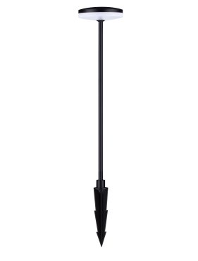 Nova Luce Nawa - lampe de jardin - Ø 15 x 60 cm - 12W LED inclus - IP65 - noir sablé