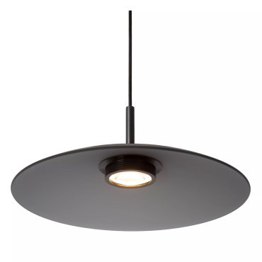 Lucide Menga - lampe suspendue - Ø 40 x 150 cm - 12W LED dimmable inclus - fumé