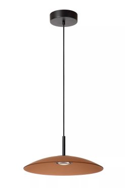 Lucide Menga - lampe suspendue - Ø 40 x 150 cm - 12W LED dimmable inclus - amber