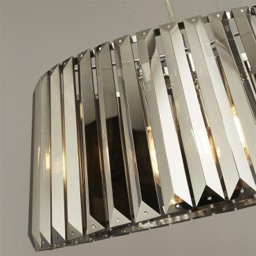 Searchlight Tiara - lampe suspendue - Ø 46 x 150 cm - chrome