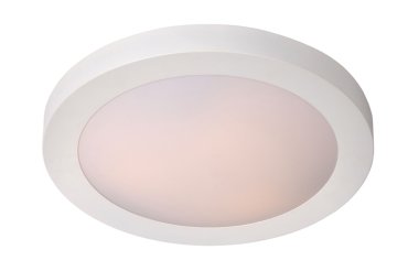 Lucide Fresh - plafonnier - Ø 27 x 9 cm - IP44 - blanc
