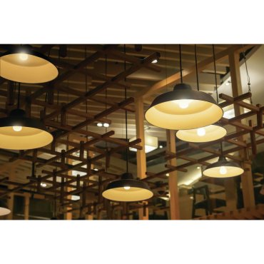 ONE Light Retro Pendants - lampe suspendue - Ø 40 x 184 cm - noir et laiton