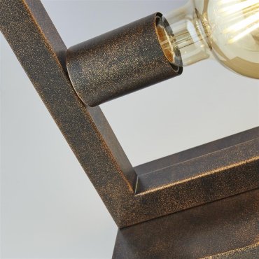 Searchlight Oblong - lampe de table - 12 x 46 cm - marron rustique