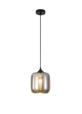 Artdelight Apollo - lampe suspendue - Ø 20 x 171 cm - titane et or