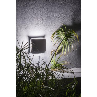 Faro Bu-oh ! - applique murale - 15,5 x 9 x 15,5 cm - 12W LED inclus - IP65 - gris foncé