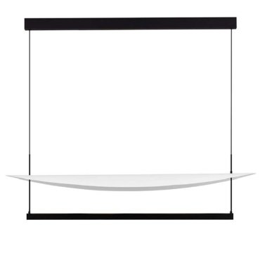 Nova Luce Diona - lampe suspendue - 120 x 160 x 30 cm - 81W dimmable LED inclus - noir sablé et blanc