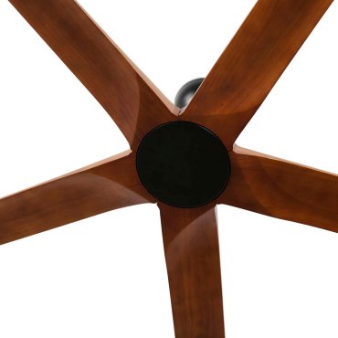 Faro Bigwood 20 XL - ventilateur de plafond - Ø 200 cm - noir mat et noyer foncé
