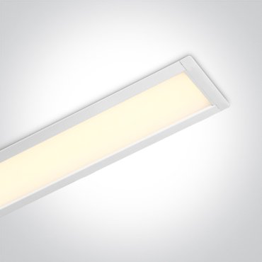 ONE Light Profils linéaires LED encastrés - plafonnier encastré - 121 x 7 x 6 cm - intensité lumineuse réglable 20W/30W/40W LED inclus - blanc - couleur de lumière réglable