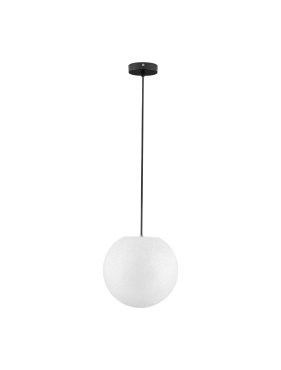 Nova Luce Moon - suspension extérieure - Ø 30 x 200 cm - IP65 - blanc et noir