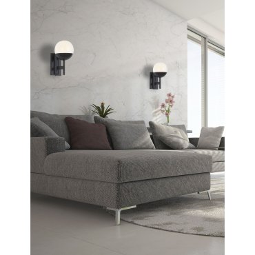 Maxlight Dallas - applique murale - 14 x 22 x 26 cm - noir