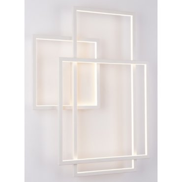 Maxlight Geometric - applique murale - 70 x 9 x 54 cm - 45W LED inclus - blanc