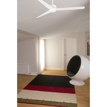 Faro Nuu - ventilateur de plafond avec télécommande et minuterie - ventilateur intelligent - Ø 132 cm - blanc mat