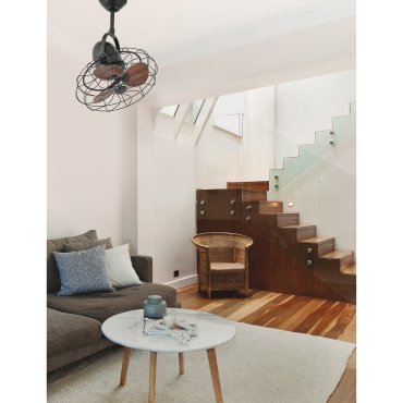 Faro Keiki - ventilateur de plafond - Ø 43 cm - brun