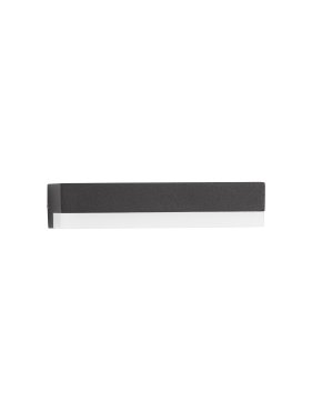 Nova Luce Pure - applique murale extérieure - 16 x 3,4 x 10,2 cm - 6W LED inclus - IP65 - anthracite foncé