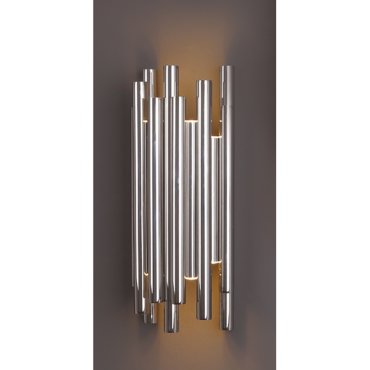 Maxlight Organic - applique murale - 19 x 10 x 43 cm - 8 x 1W LED dimmable inclus - chrome