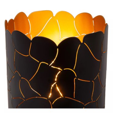 Lucide Almelo - lampe à poser - Ø 15 x 26,5 cm - noir
