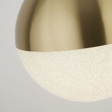 Searchlight Marbles - lampe suspendue - Ø 25 x 150 cm - 22W LED dimmable inclus - laiton satiné