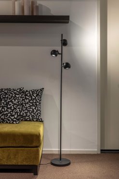 Artdelight Bolero - lampadaire - Ø 25 x 160 cm - noir