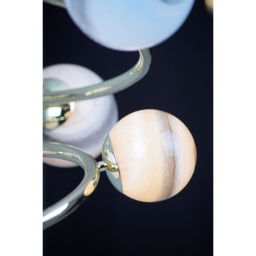 Maxlight Cosmos - lampe suspendue - Ø 64 x 117 cm - or