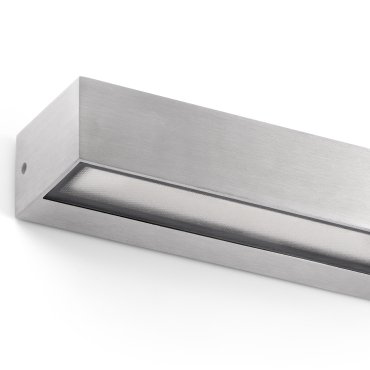 Faro Toluca - applique murale - 22 x 6,5 x 4,5 cm - 16W LED inclus - IP65 - aluminium satiné