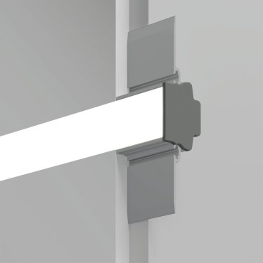 Klus Fasko - profilé LED encastré pour façade - largeur de fenêtre 2,18 cm - aluminium