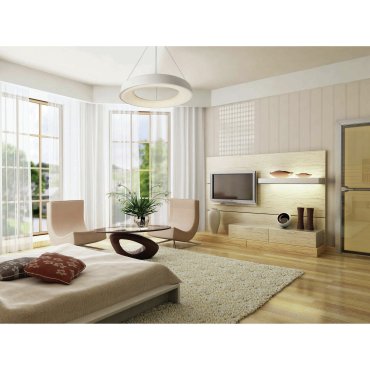 ONE Light LED Suspension Rings - lampe suspendue - Ø 78 x 150 cm - 80W LED inclus - blanc